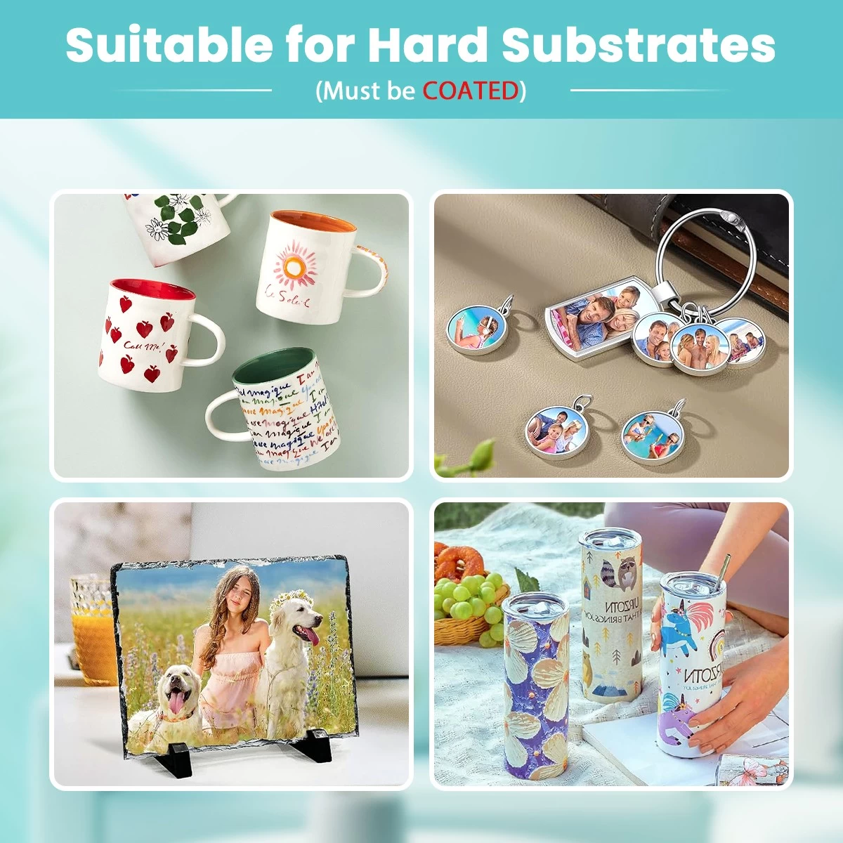 GIZMIX Sublimation Paper 120g for Mugs T-Shirts Light Fabric and Other Sublimation Blanks