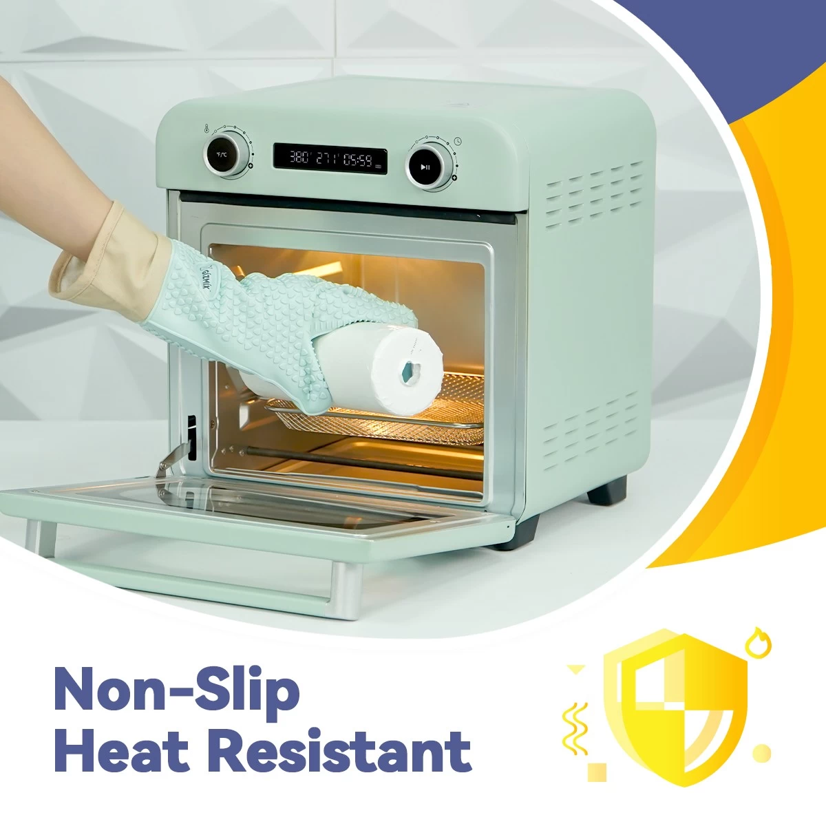 GIZMIX Heat Resistant Silicone Gloves for Sublimation