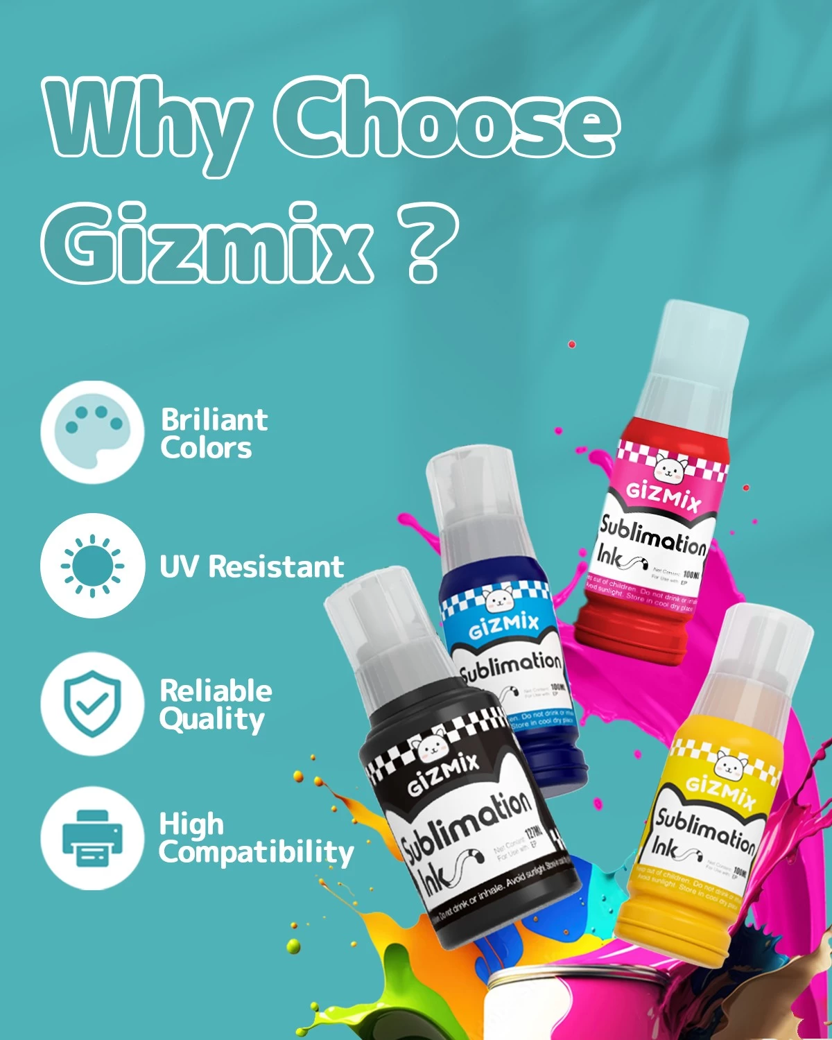 Gizmix 427ml自动填料升华墨水补充