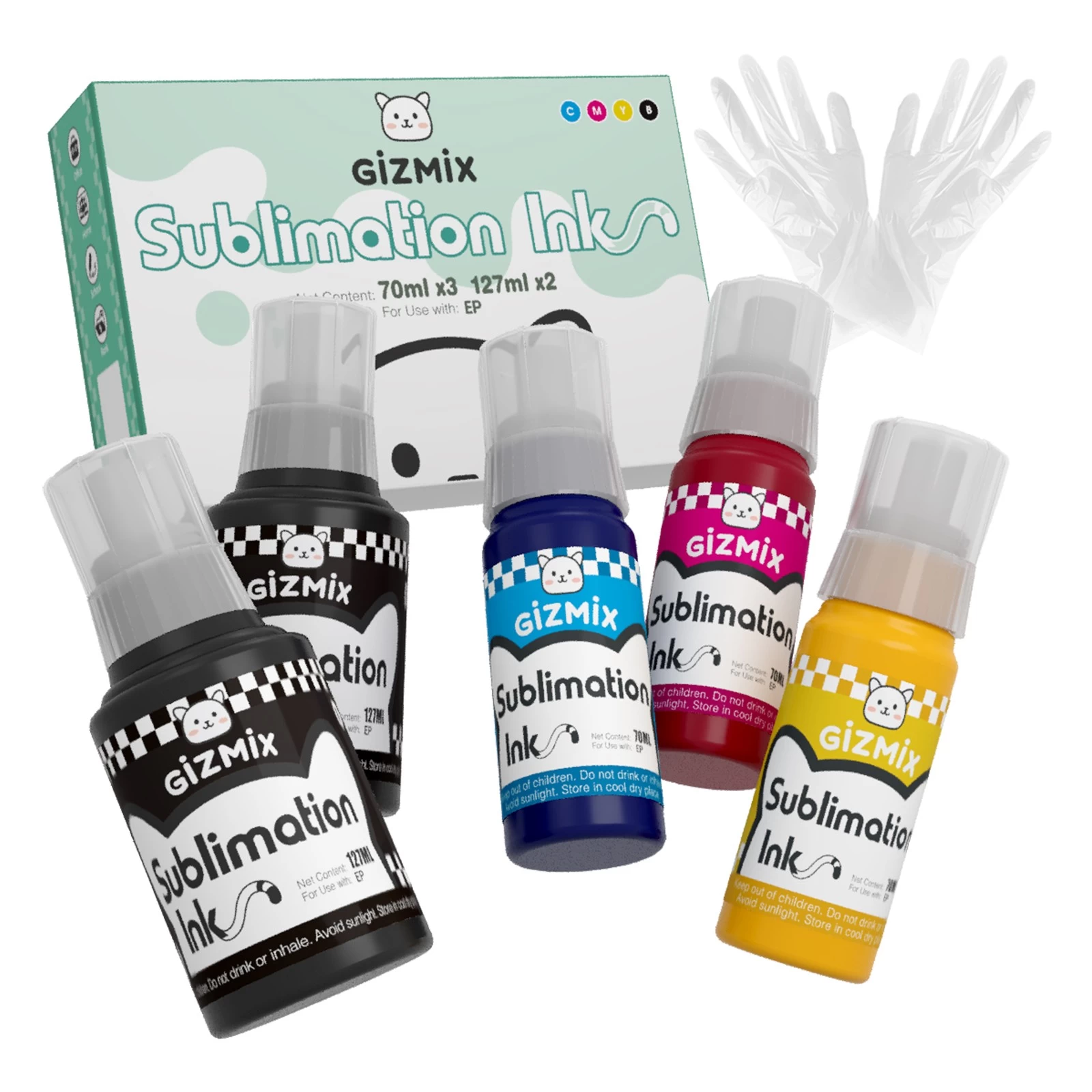 GIZMIX 464ML Sublimation Ink Autofill Refill