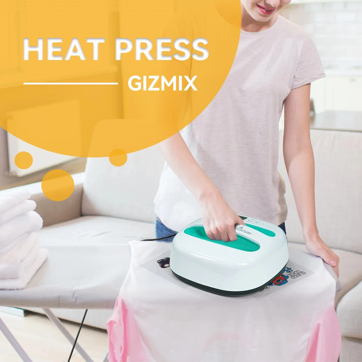 Gizmix GP-4 Mini Press Press Machine-22,5*22,5 cm
