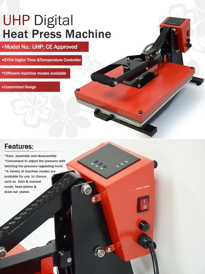 UHP Auto Open Heat Press-Classico bestseller per magliette, MDF e fogli metallici