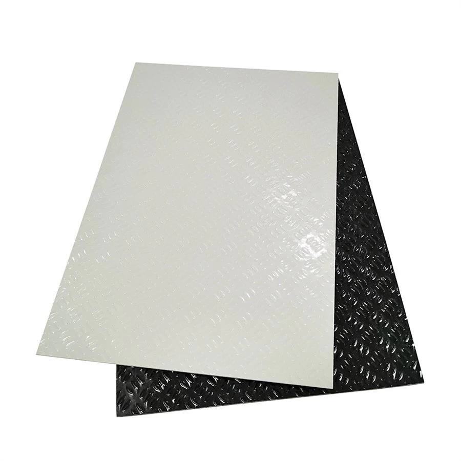 China Embossed Non Slip Fiberglass Reinforced Polyester GRP Anti Slip Flooring Sheets manufacturer