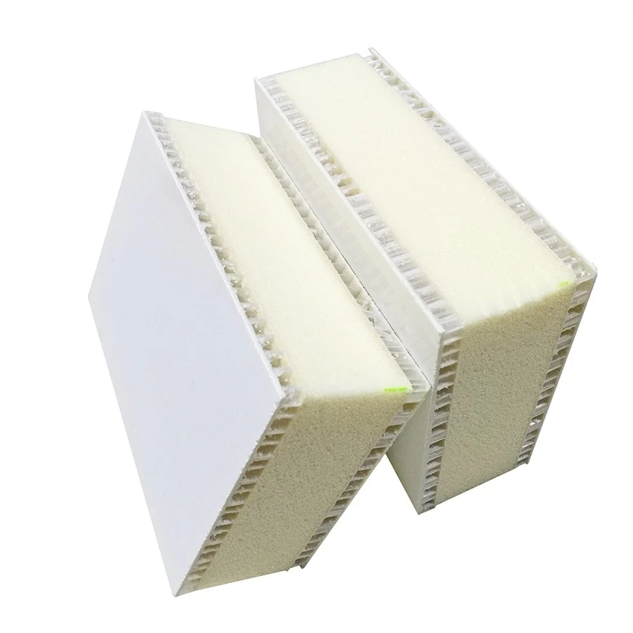 China Insulated Fiberglass Reinforced Plastic FRP Faced PU Foam PP Honeycomb Multi-layers Composite Panels manufacturer