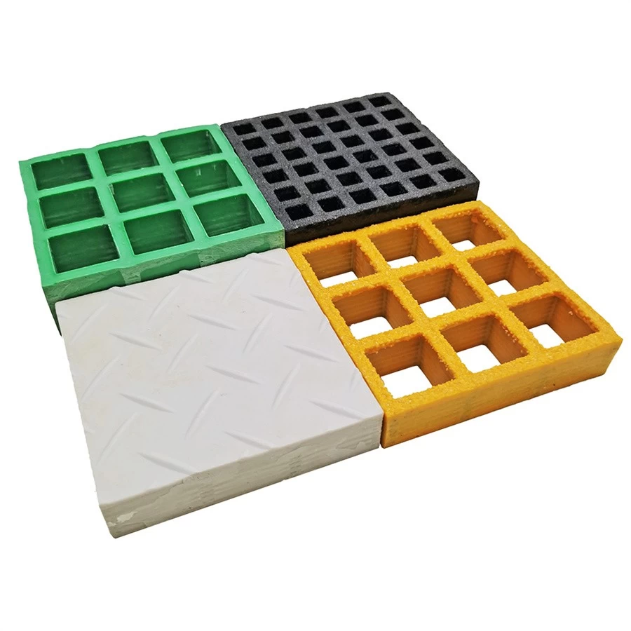 China Moulded Mesh Fibreglass Reinforced Plastic Flooring Grating FRP Walkway Manufacturer manufacturer