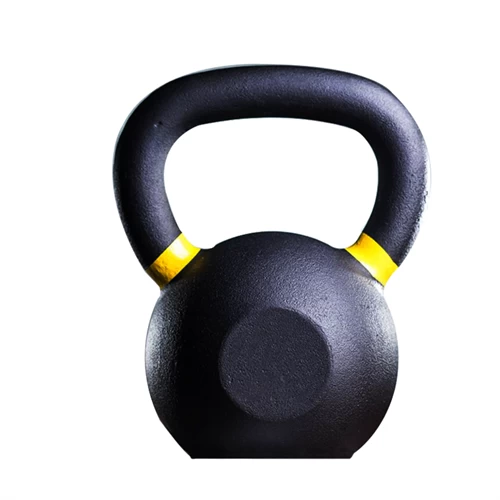 China Workout cast iron kettlebell with color ring manufacturer