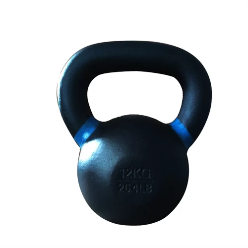 Workout cast iron kettlebell with color ring