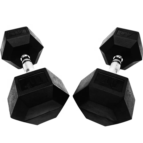 China Fabrikherstellung Großhandel Gym Coated Hex Rubber Dumbbell Hersteller