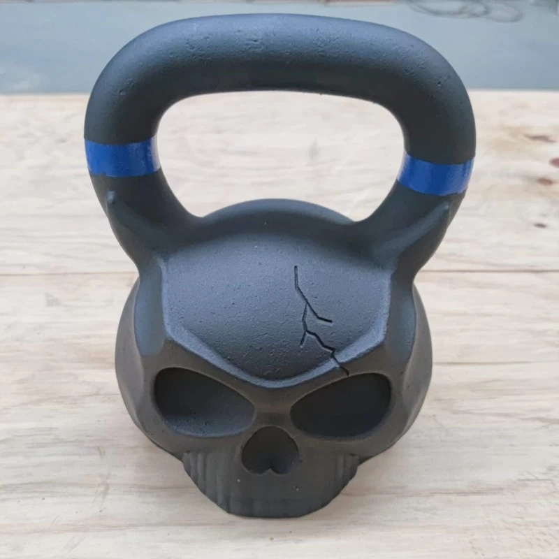 Cast iron fitness skull kettlebell