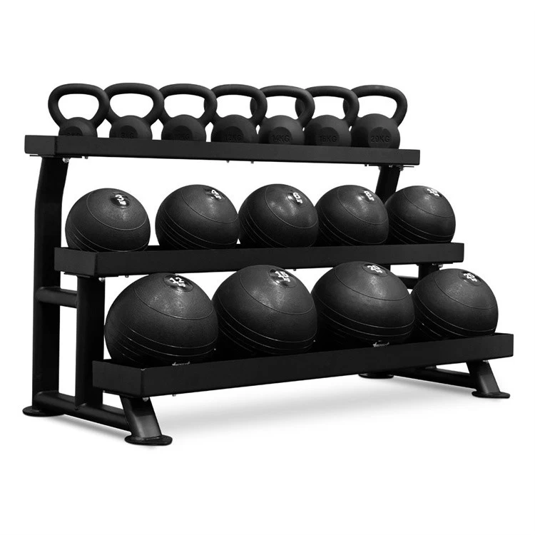 2023 new type 3 Layers Gym Kettle Bell Rack Storage Kettlebell Rack