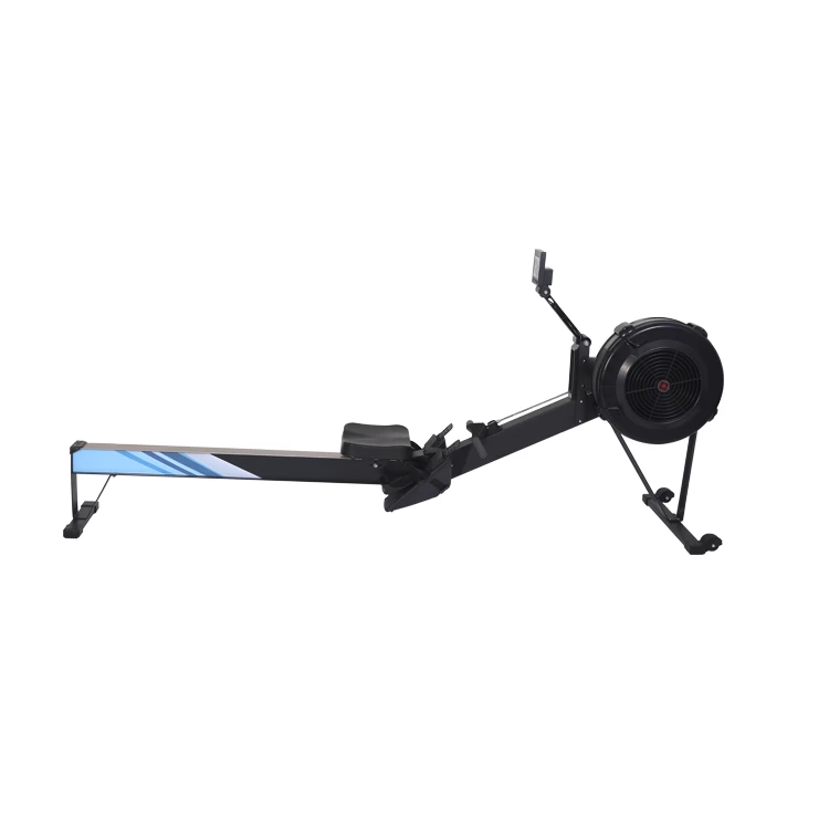 commercial gym fitness equipment air rowing machine adjustable resistance