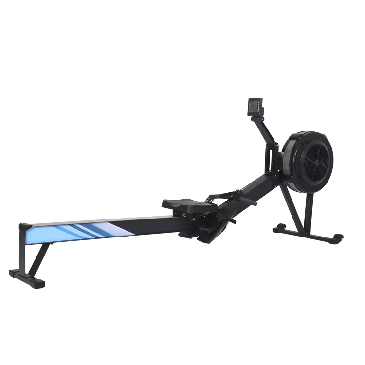 commercial gym fitness equipment air rowing machine adjustable resistance