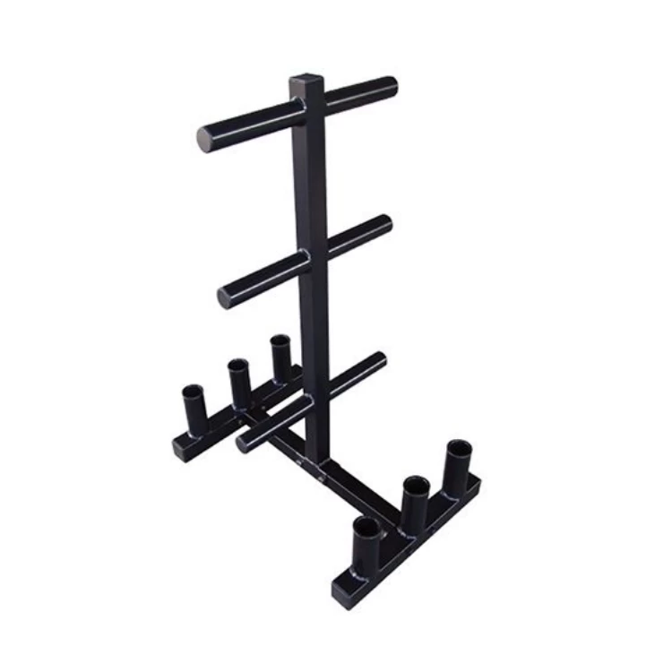 Wholesale Olympic 2-inch Weight Plate Tree Rack with 6 Barbell Holders