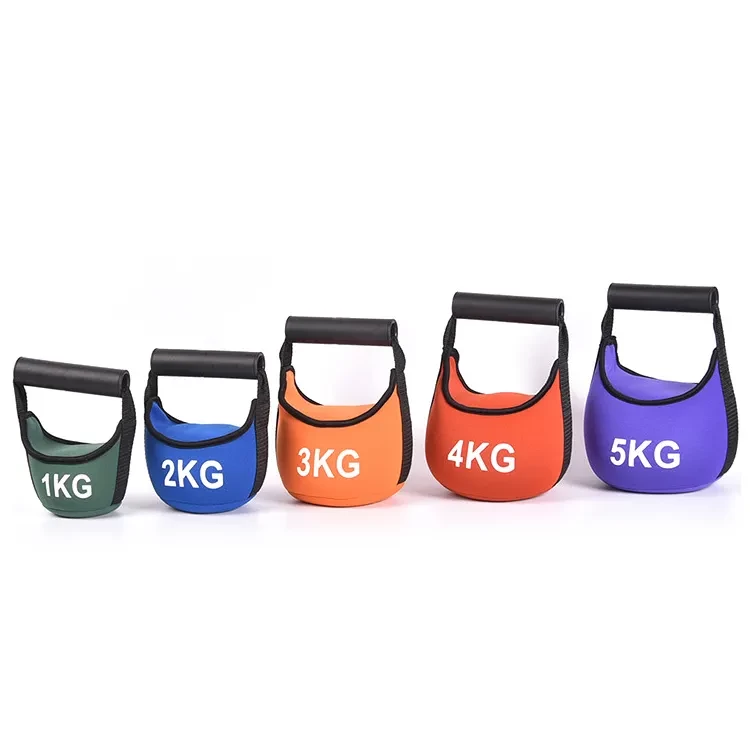 China Fitnesstraining Sand Iron Soft Kettlebell Hersteller