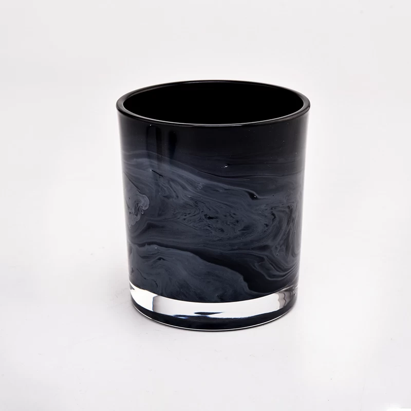 New arrival handmade painting glass candle vessel manufacturer