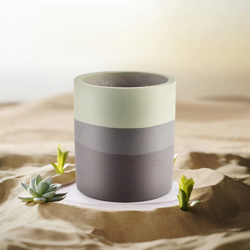 Creative concrete shape wedding decoration fragrance ceramic candle holder