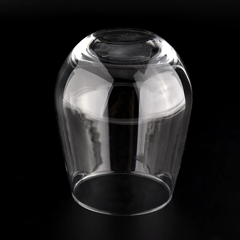 Clear egg glass candle jar empty scented candle vessels