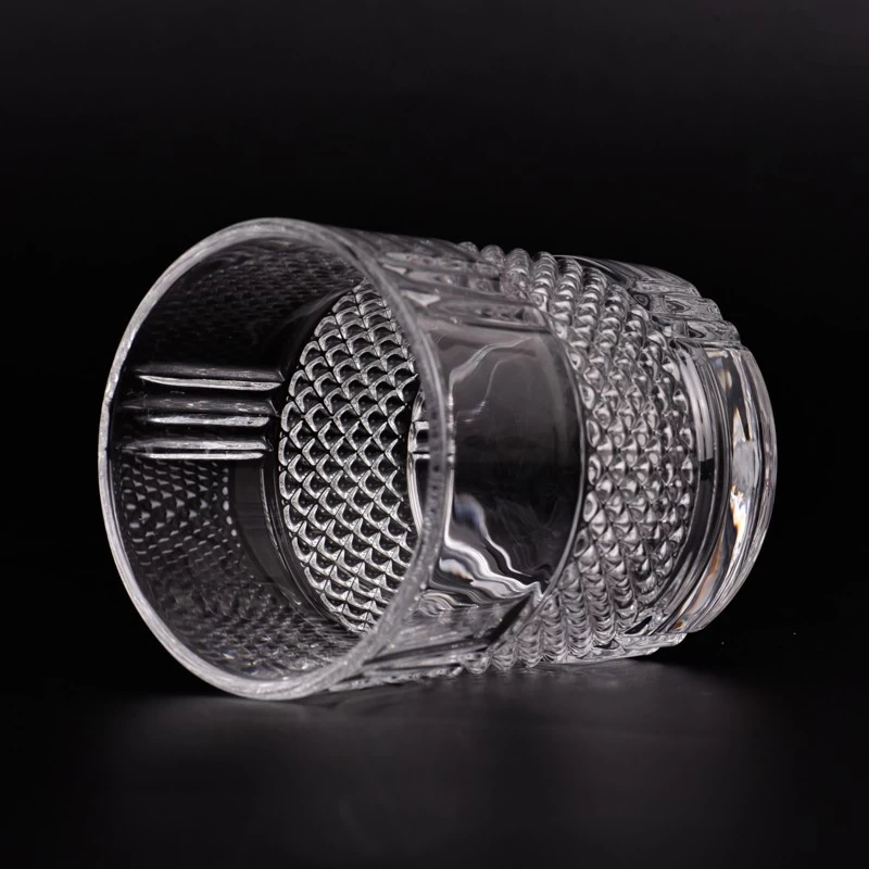 Customized 10oz glass candle holder luxury glass jars supplier