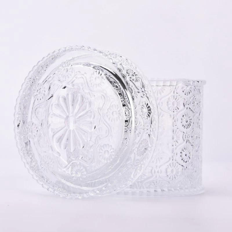 New 16oz glass candle vessels with daisy design effecting supplier