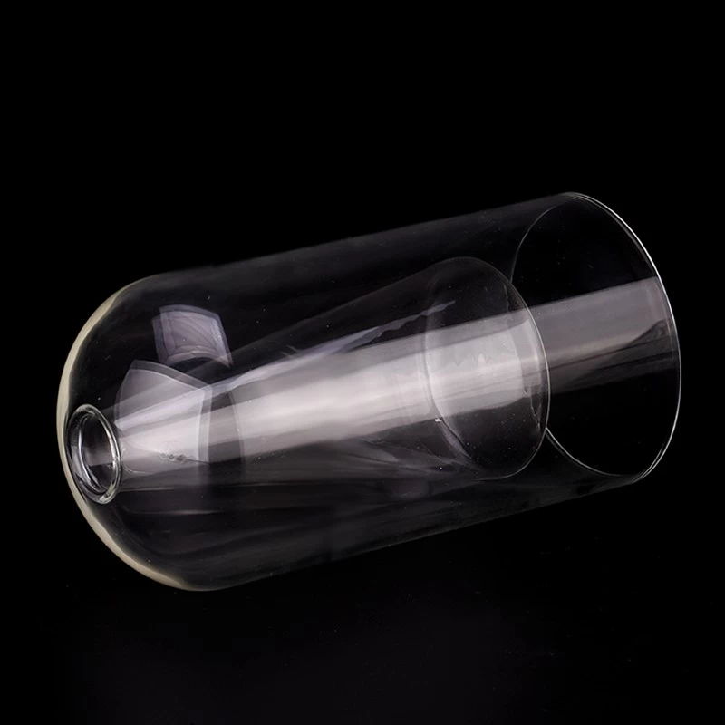 Double wall round top shape glass aromatherapy bottle luxury home decor