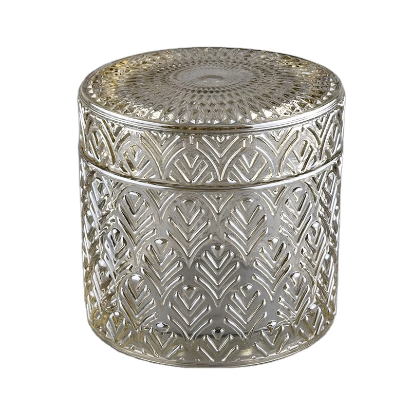 10oz 12oz Sunny crystal luxury glass candle jars with crystal lid