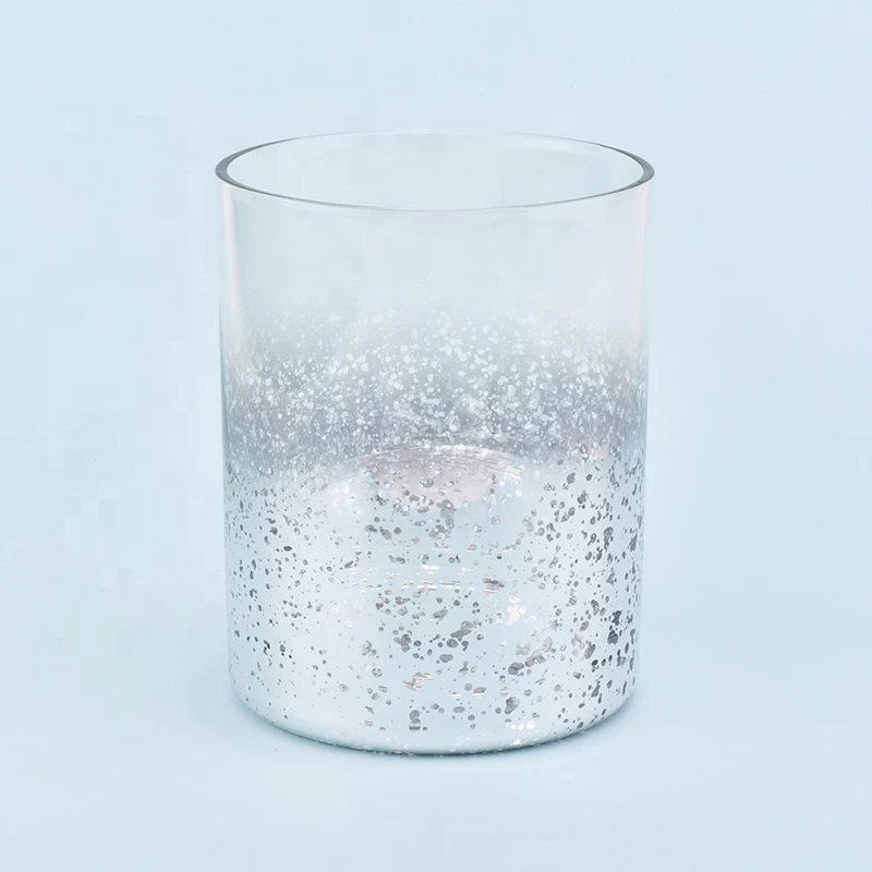 Matte silver decorative glass candle holders wedding centerpieces wholesales
