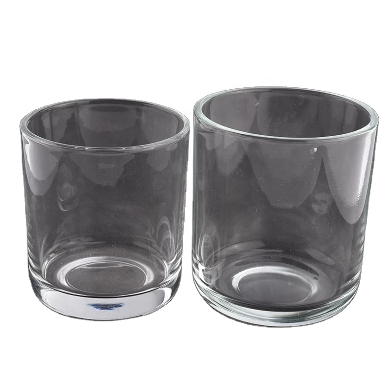 550ML Popular clear cylinder wholesale glass candle holder for home decoration