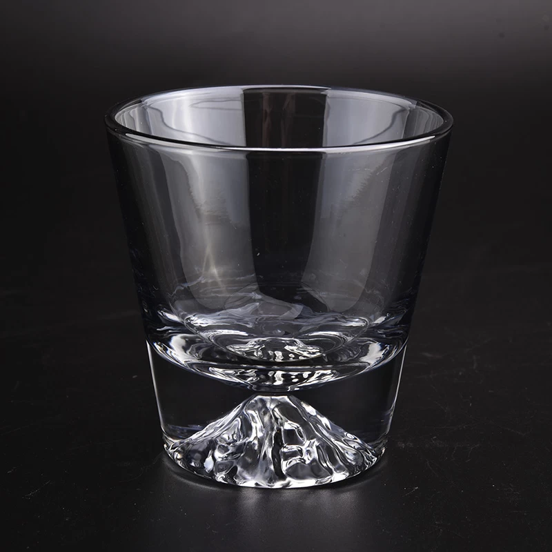 mountain inside glass candle holders clear glass cup