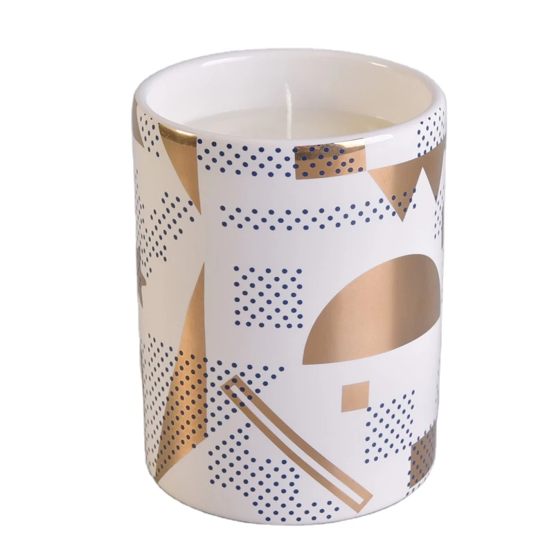 Sunny Glassware design ceramic candle holder for home decor