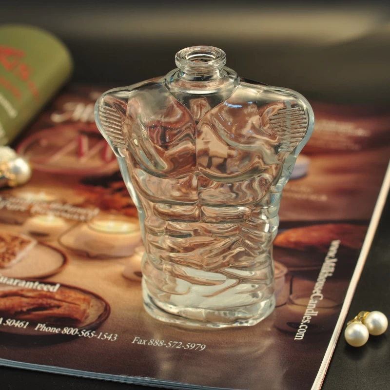100ml Transparent glass embossed oil essential spray perfume bottle home decorative