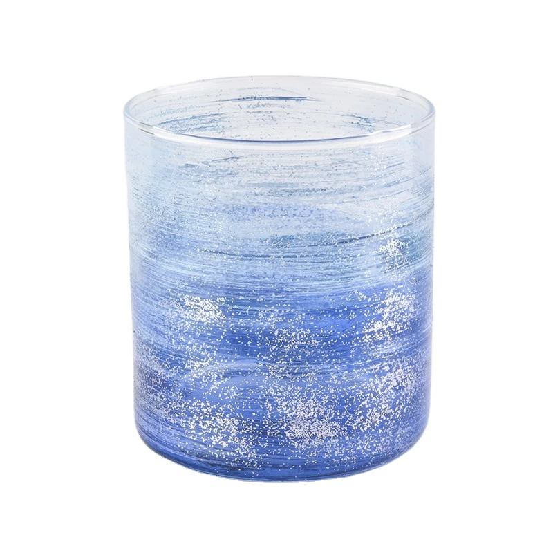 In bulk custom empty glass candle vessel 5 oz 8 oz 10 oz