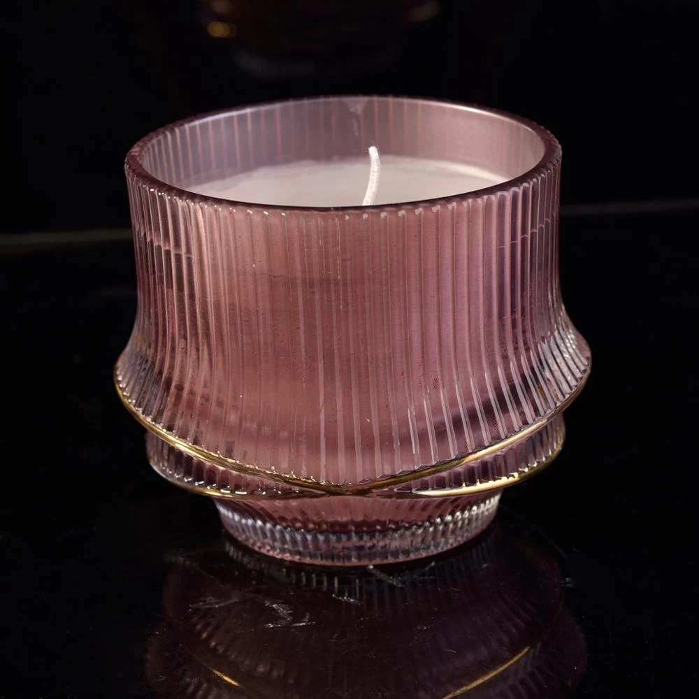 Manufacturers custom luxury candle glass containers 10oz