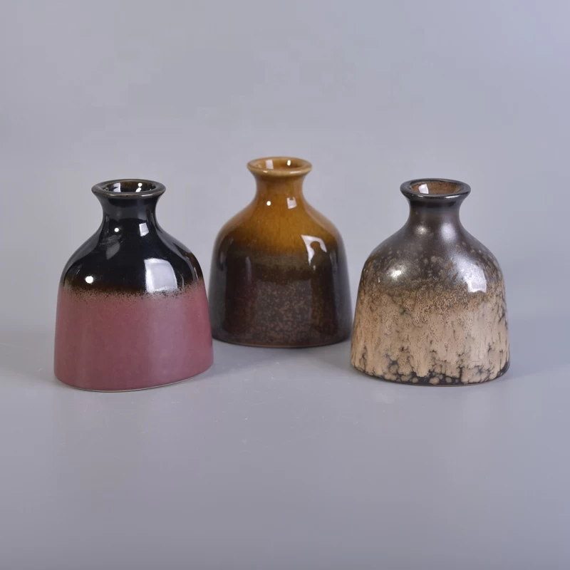 Fragrance fancy aroma ceramic oil reed diffuser bottles