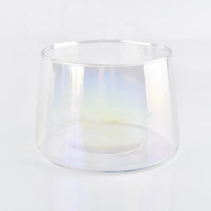Clear customized candle vessel glass candle jar wedding centerpieces wholesales