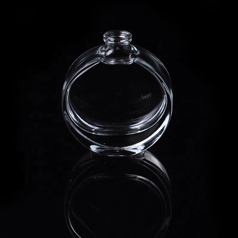 Transparent oval glass perfume oil home fragrance bottles