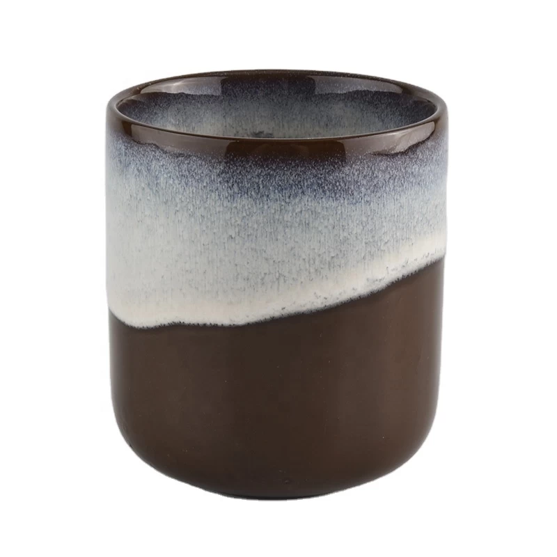 ceramic matte candle container