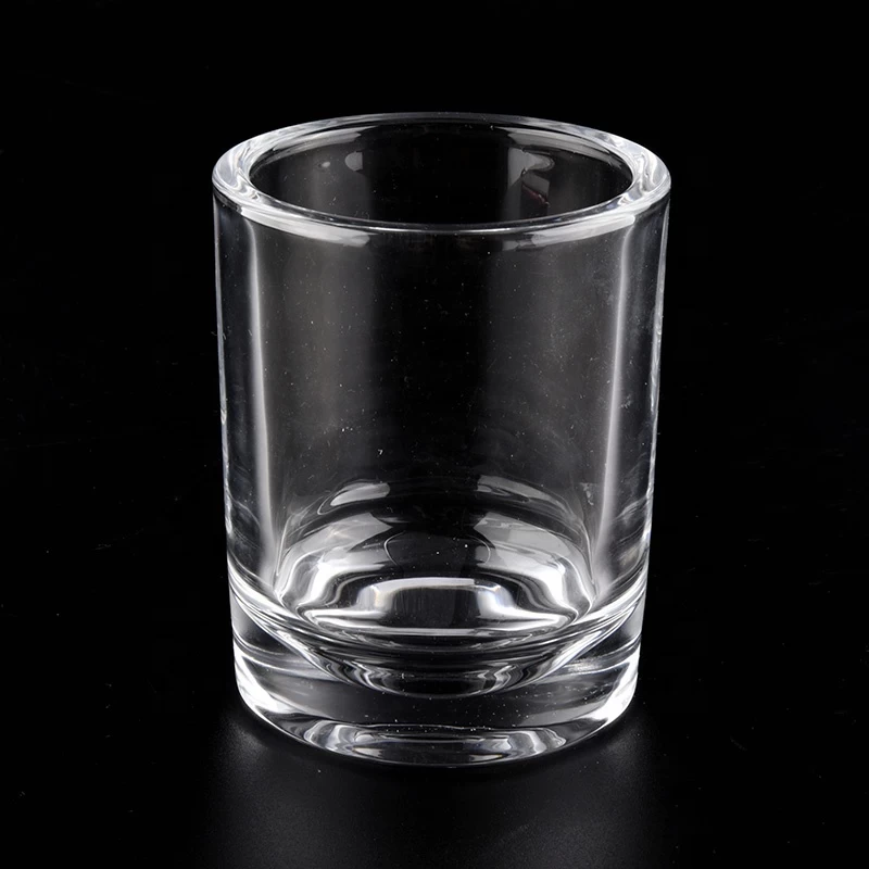 Sunny tealight clear glass candle jar for candle making 6oz 8oz