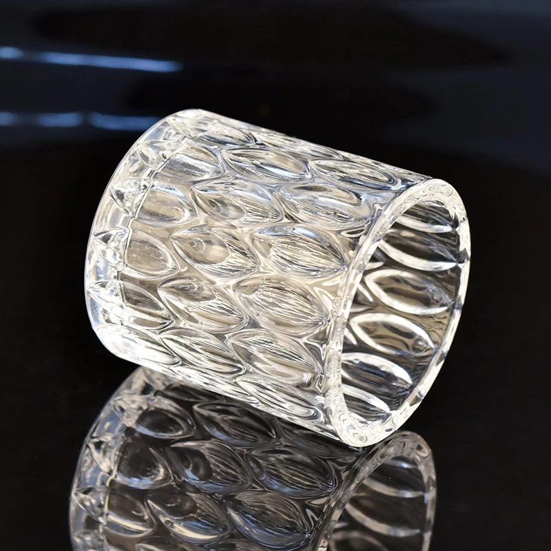 Luxury diamond  wholesale glass candle holder for candle making