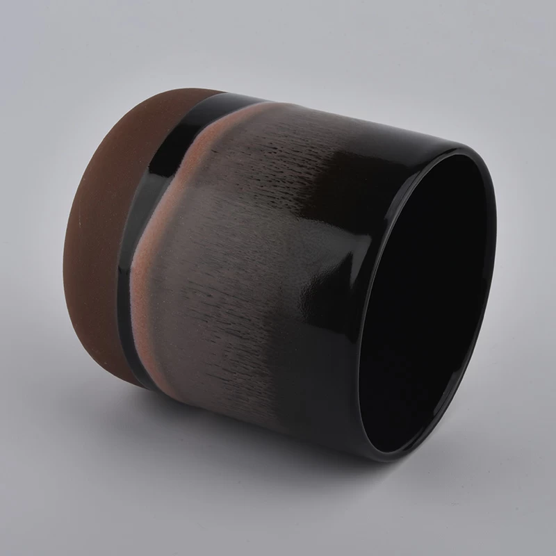 quite popular matt ceramic empty candle holder