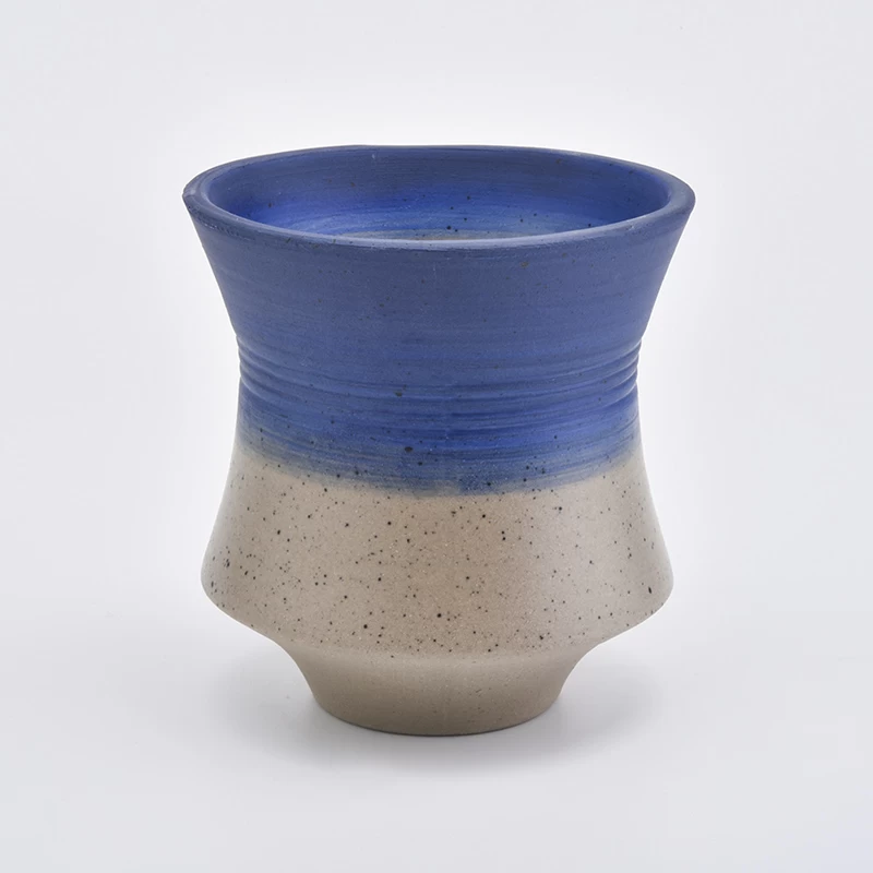 white luxury spiral ceramic tealight candle jar holder empty