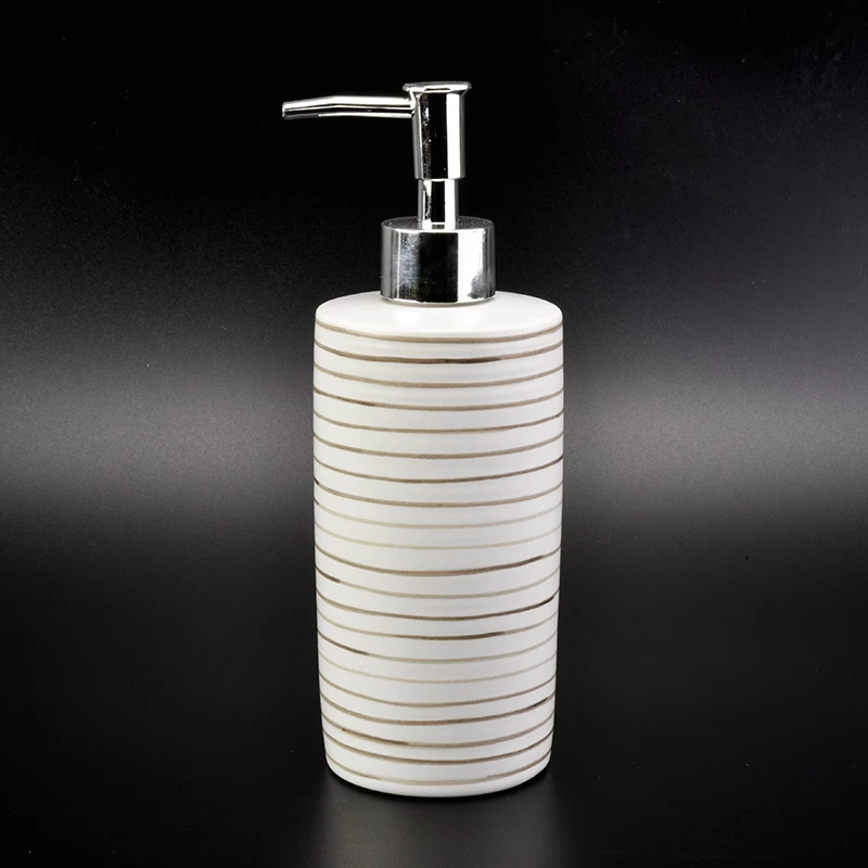 4ps oval ceramic bathroom accessories set, white toothbrush holder soap dish with stripe pattern home decor 