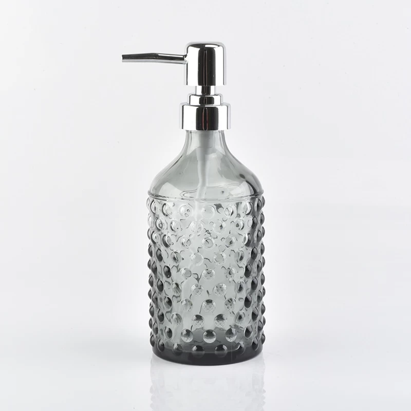4pc Luxury grey glass bathroom shower accessory sets hotel wholesales