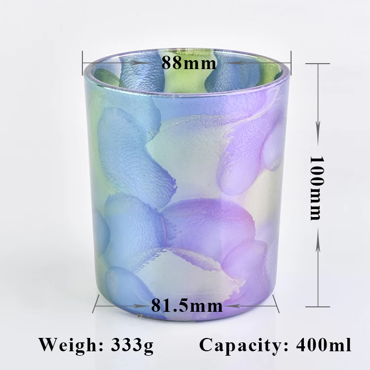 Clear customized candle vessel glass tea light candle jar wedding centerpieces in bulk