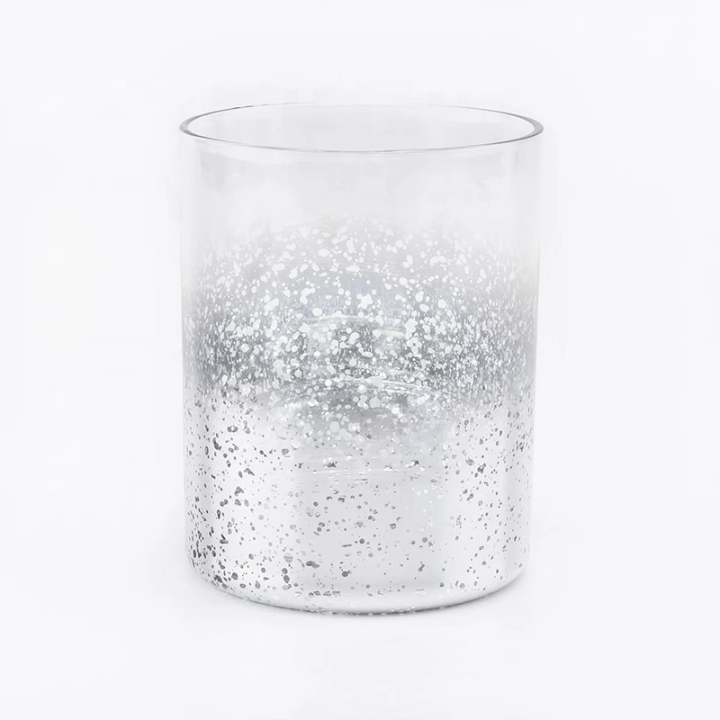 Matte silver decorative glass candle holders wedding centerpieces wholesales