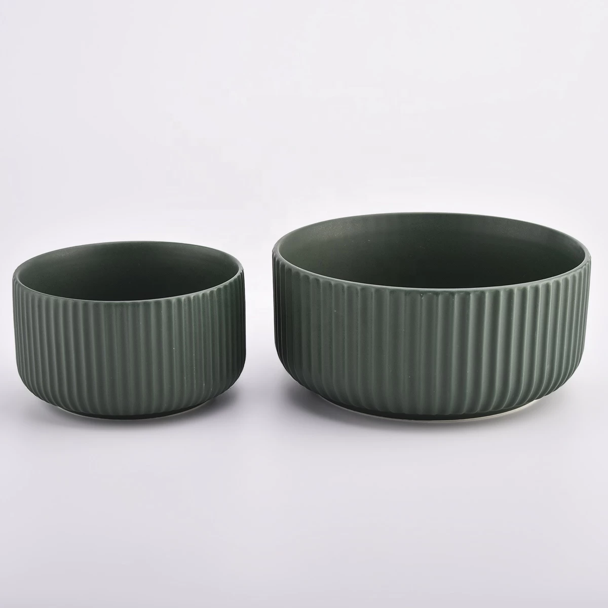 ecofirendly custom ceramic candle jars with pattern