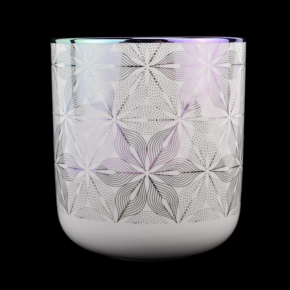 fancy decorative luxury ceramic jar candle container colorful candle jar