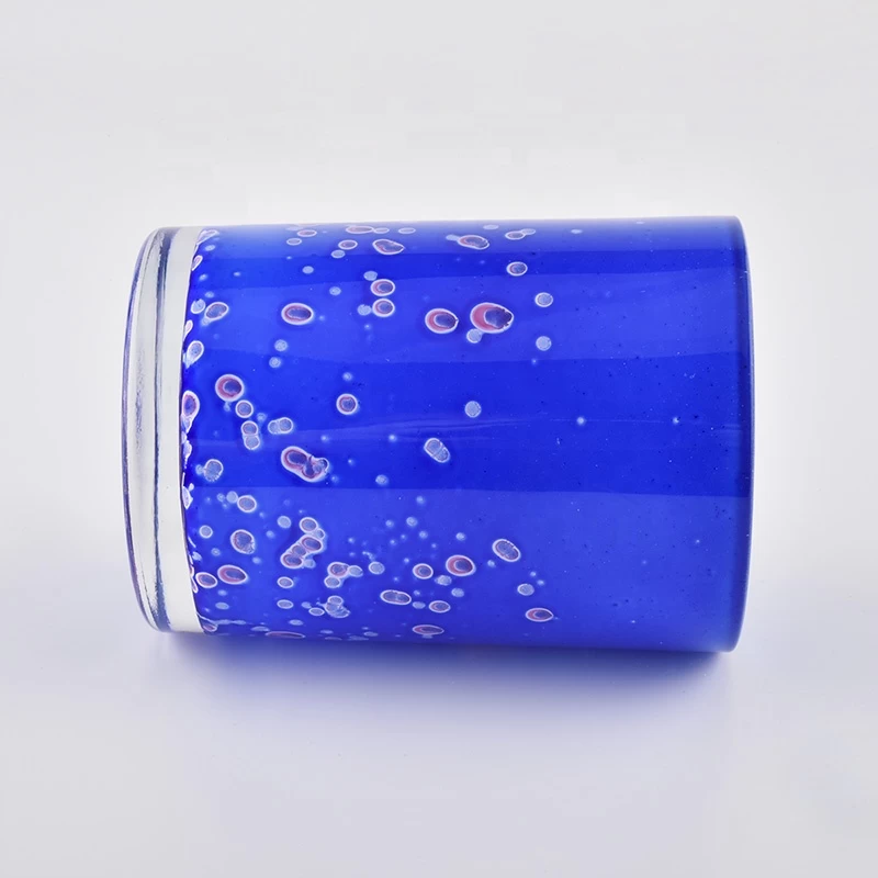 350ml Blue Glass Jars For Candle Making
