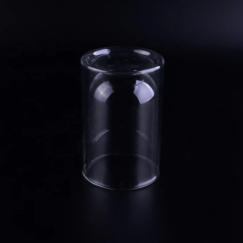 Transparent Borosilicate custom printed Glass water mug double wall cup drinkware type