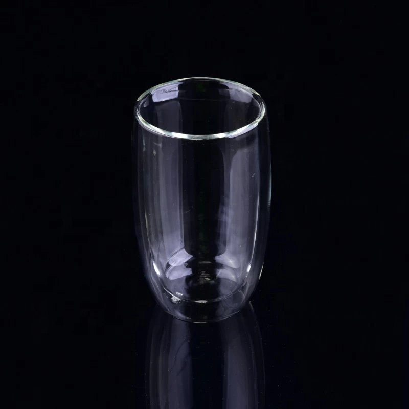 Double wall clear borosilicate Glass Coffee tea cup
