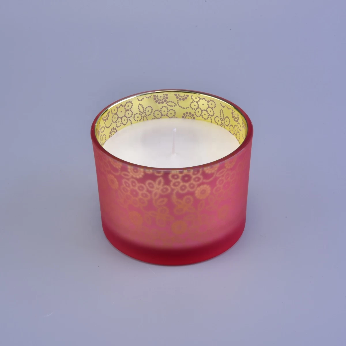 Hot sales frosted tealight luxury glass candle holders 8oz 10oz
